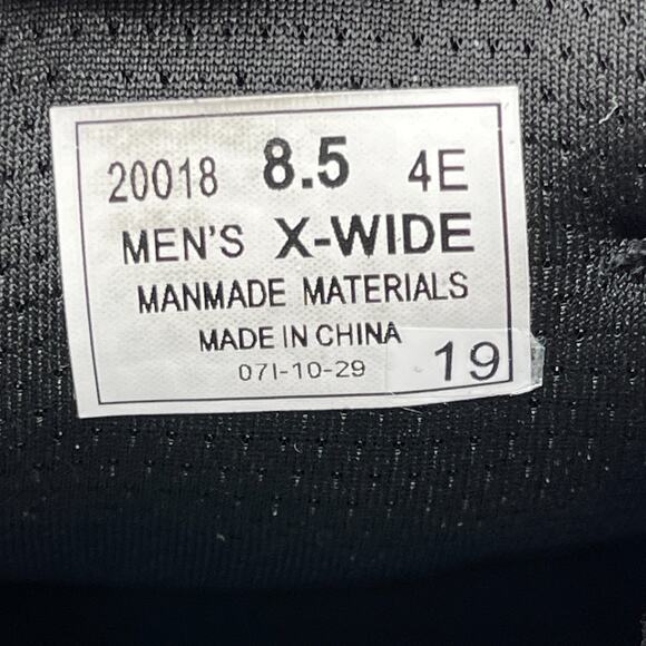 Orthofeet Tilos Shoes Mens Size 8.5 4E X-Wide Black Casual Walking Comfort - Picture 8 of 8